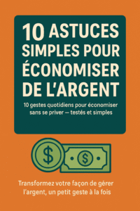 10 Astuces Simples pour Économiser de l’Argent (Ebook PDF)
