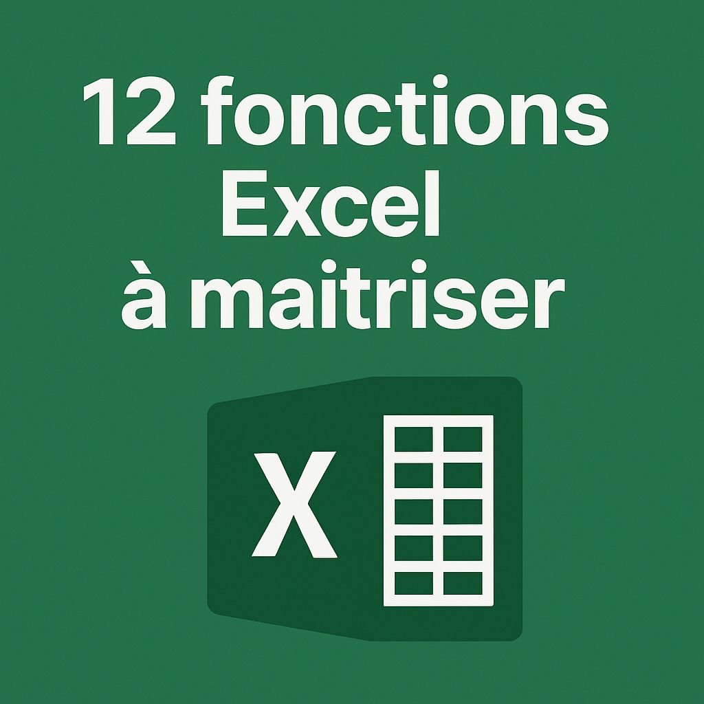 12 Fonctions Excel à maîtriser