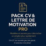 Pack CV et lettre de motivation