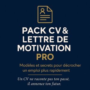 Pack CV et lettre de motivation