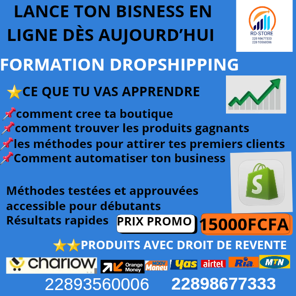 FORMATION COMPLÈTE EN DROPSHIPPING