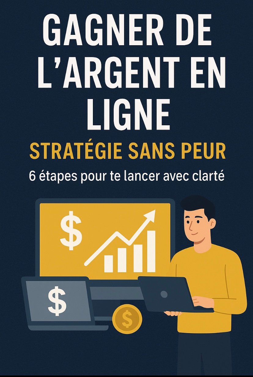 Gagner de l’argent en ligne : STRATÉGIE SANS PEUR - 6 étapes pour te lancé avec clarté