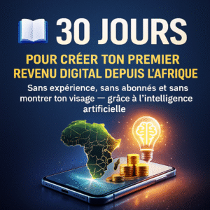 30 JOURS POUR CRÉER TON PREMIER REVENU DIGITAL DEPUIS L’AFRIQUE grâce à l’intelligence artificielle