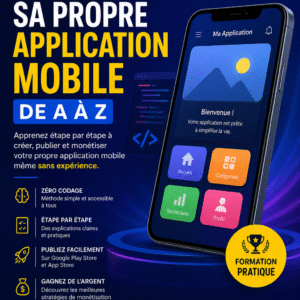 créé sa propre application mobile